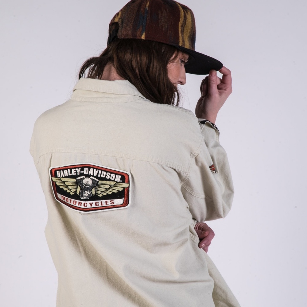 Vintage Harley Davidson Shirt Jacket